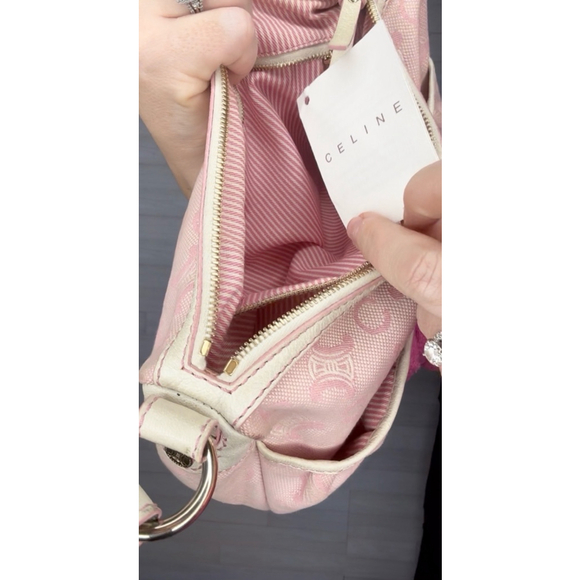 Celine Shoulder Crossbody Bag Pink White with COA EUC sku195667 - Picture 13 of 14